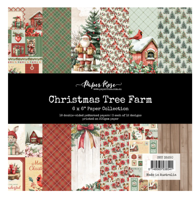 Christmas Tree Farm 6x6 Papers, 18 sheets